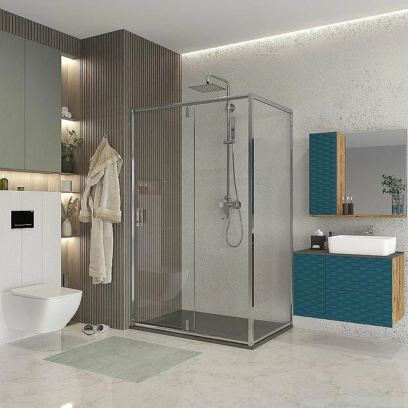 Душевая дверь Niagara Nova 110 NG-63-11A профиль Хром стекло прозрачное