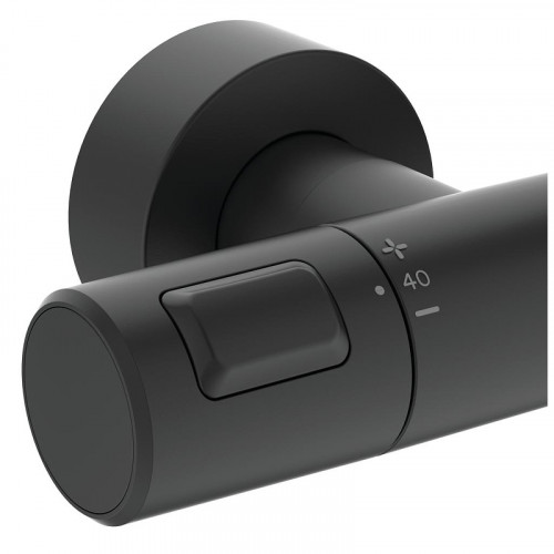 Душевая система Ideal Standard Ceratherm T25 A7545XG с термостатом Черная матовая латунь на стену