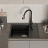Кухонная мойка Domaci Палермо 65 PR-650-004 цвет Черный