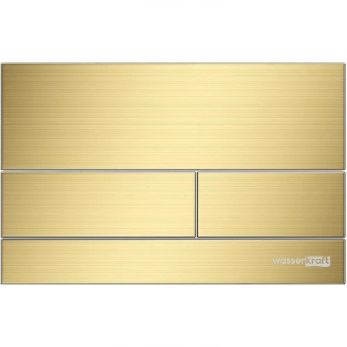 Инсталляция WasserKRAFT Salm 27TLT.010.ME.WH.MG04 для унитаза Белое стекло с клавишей смыва Золото матовое