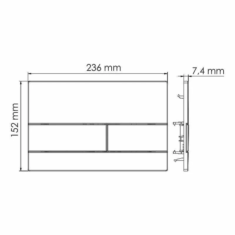 Инсталляция WasserKRAFT Salm 27TLT.010.ME.WH.MG04 для унитаза Белое стекло с клавишей смыва Золото матовое