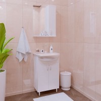 Зеркало со шкафом Corozo Колор 50 SD-00000683 Белое МДФ / ЛДСП, стекло