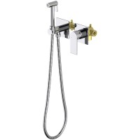 Гигиенический душ со смесителем Aquatek Лира AQ1420CR Хром латунь встраиваемый