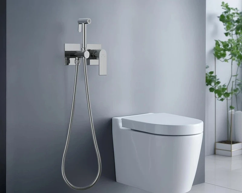 Гигиенический душ со смесителем Aquatek Лира AQ1420CR Хром латунь встраиваемый