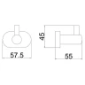 Крючок Belz B901 B90105-1 Черный матовый