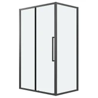 Душевой уголок Grossman Cosmo 110x100 120.K33.02.1110.21.00 профиль Черный матовый стекло прозрачное