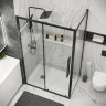 Душевой уголок Grossman Cosmo 110x100 120.K33.02.1110.21.00 профиль Черный матовый стекло прозрачное