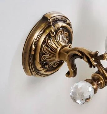 Полотенцедержатель Art&Max Barocco Crystal AM-1779-Br-C Бронза