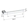 Полотенцедержатель Remer Lounge LN44XV Сталь