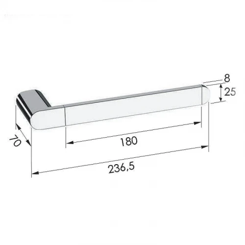 Полотенцедержатель Remer Lounge LN44XV Сталь
