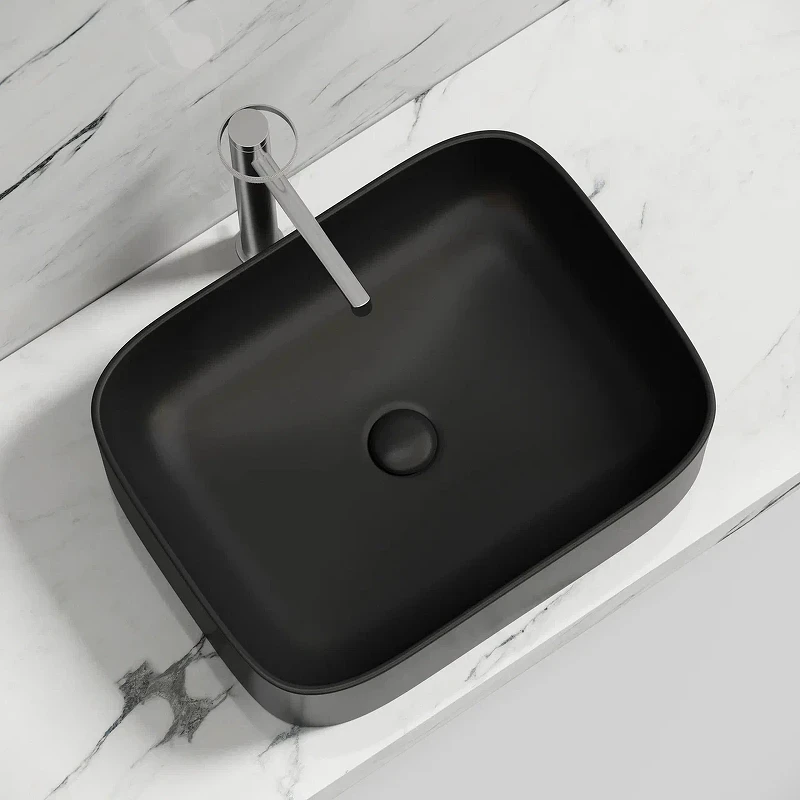 Раковина-чаша Ceramicanova Element 51 CN6052MB Черная матовая фарфор накладная