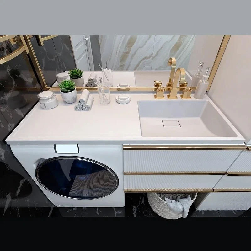 Раковина над стиральной машиной Azario Paola Magenta 120 R CS00078452 цвет Белый