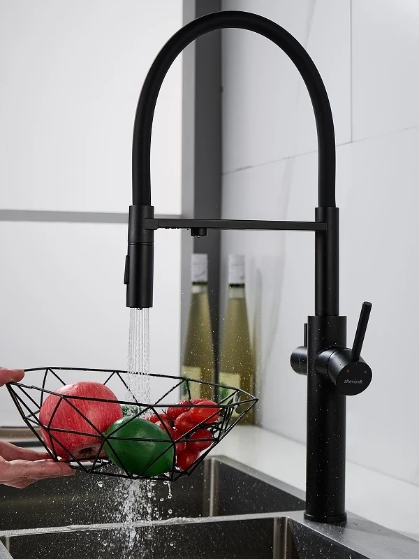 Смеситель для кухни Shevanik S478H цвет Черный