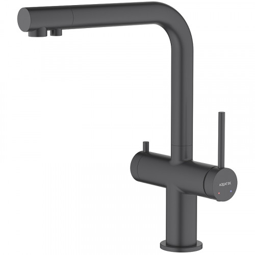 Смеситель для кухни Aquatek Европа AQ1385MB Черный матовый латунь