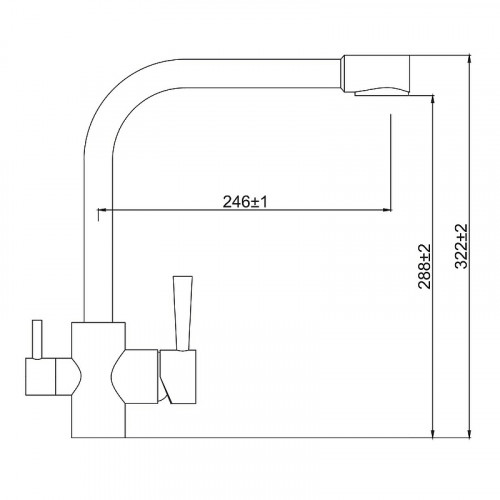 Смеситель для кухни Kaiser Merkur 26044-7 Бежевый латунь