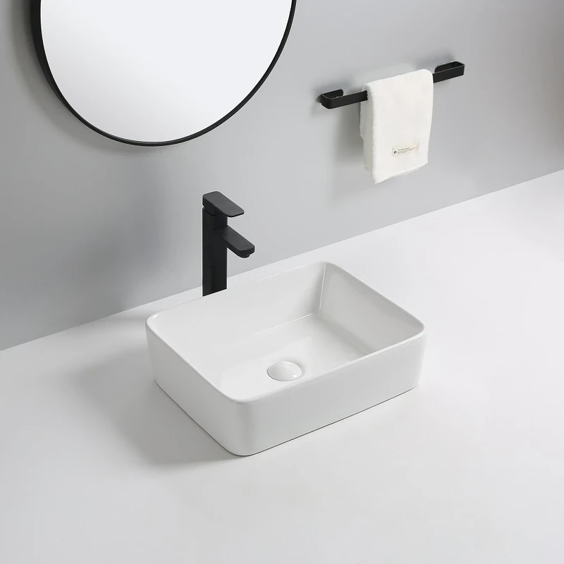 Раковина-чаша Royce Nexus 48 RCW-141901WH Белая фаянс накладная