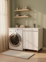 Тумба под раковину Uperwood Magenta 110 5930205165 цвет Белый матовый