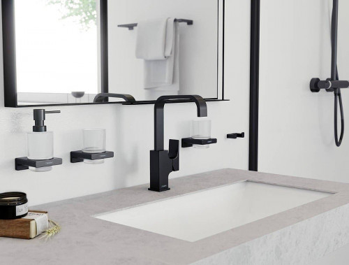 Смеситель для раковины Hansgrohe Metropol 32511340 цвет Шлифованный черный хром