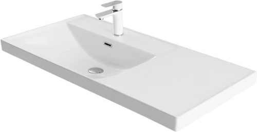 Мебельная раковина Aquanet Side 100 L 347435 цвет Белый