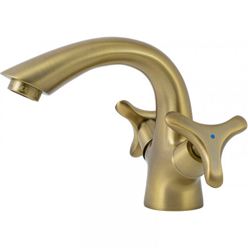 Смеситель для раковины Kaiser Trio 57011-1 Бронза латунь