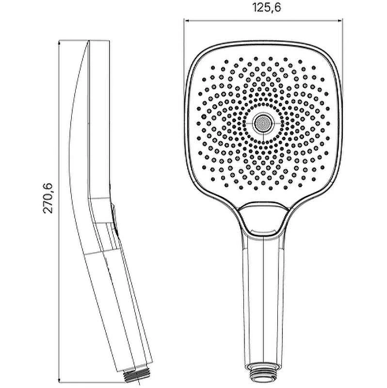 Ручной душ Iddis SpaHome SPA3FSBi18 Черный