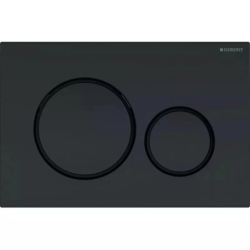 Унитаз с инсталляцией Geberit iCon 500.300.82.1 цвет Белый с сиденьем Микролифт и клавишей смыва цвет Черный матовый