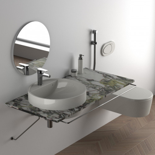 Смеситель для раковины Remer Winner W10SHW с гигиеническим душем Хром латунь