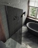 Душевая перегородка Maybah Glass MGD-681-5ш 1090x1950 в широком профиле Хром матовый стекло графитовое