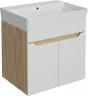 Тумба с раковиной DIWO Архангельск 60 подвесная цвет Белый Дуб сонома