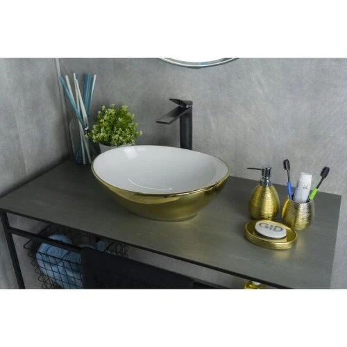 Раковина-чаша Gid Esfera Nc999 41 52229 цвет Золото Белый