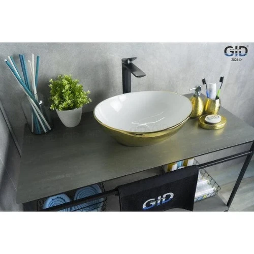 Раковина-чаша Gid Esfera Nc999 41 52229 цвет Золото Белый
