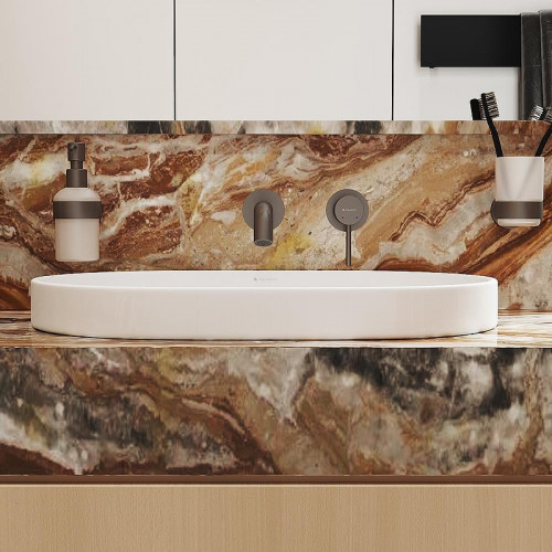 Смеситель для раковины Aqueduto CANO CAN0445 цвет Оружейная сталь