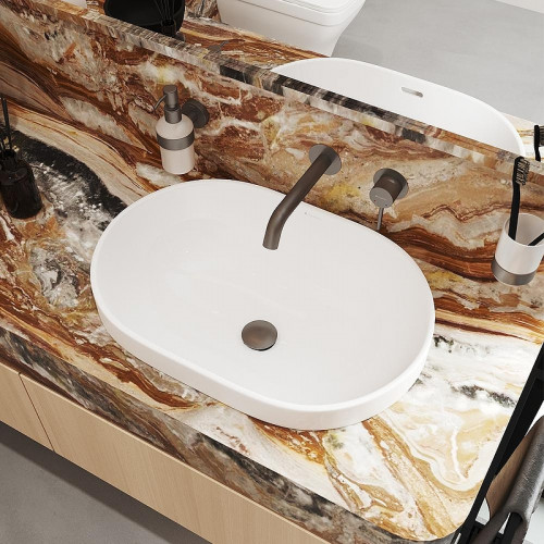 Смеситель для раковины Aqueduto CANO CAN0445 цвет Оружейная сталь