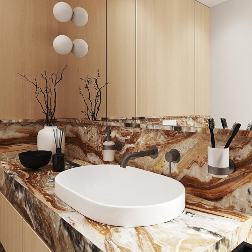 Смеситель для раковины Aqueduto CANO CAN0445 цвет Оружейная сталь