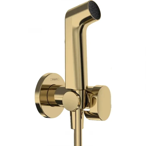 Гигиенический душ со смесителем Hansgrohe Bidette S 29232990 цвет Полированное золото