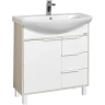 Тумба под раковину Aquaton Рико 80 1A215401RIB90 Белый Ясень фабрик МДФ / ЛДСП