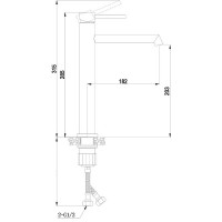 Смеситель для раковины Boch Mann Stella BN BM10437 Никель