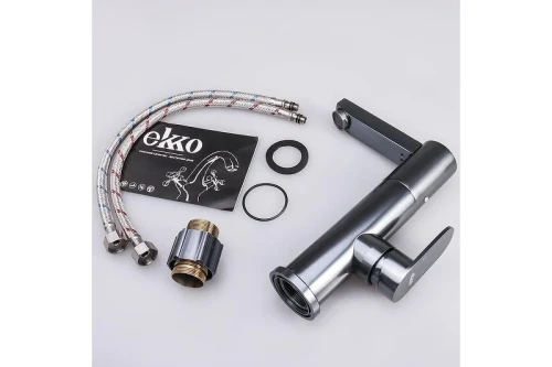 Смеситель для раковины Ekko E1083-21 цвет Темно-серый