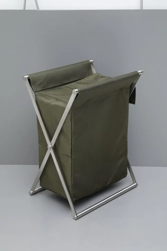 Корзина для белья Allen Brau Priority 00312048 цвет Зеленый+Сталь