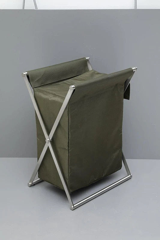 Корзина для белья Allen Brau Priority 00312048 цвет Зеленый+Сталь
