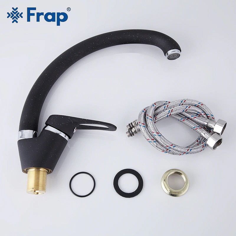 Смеситель для кухни Frap F4113-7 Черный матовый латунь