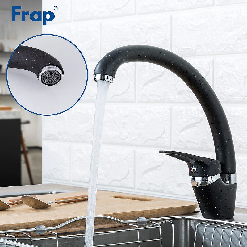 Смеситель для кухни Frap F4113-7 Черный матовый латунь