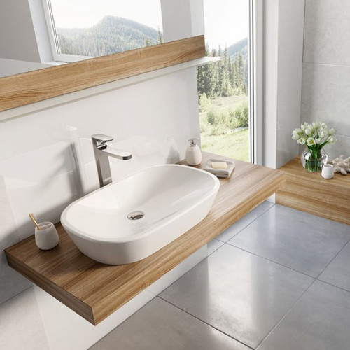 Раковина-чаша Ravak Ceramic O 60 XJX01160001 Белая фаянс накладная