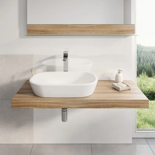 Раковина-чаша Ravak Ceramic O 60 XJX01160001 Белая фаянс накладная