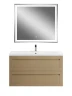 Тумба под раковину Art&Max Platino 100 AM-Platino-1000-2C-SO-CM подвесная цвет Капучино матовый