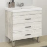Тумба с раковиной Comforty Никосия 80Н 00004142204 Дуб белый МДФ / ЛДСП