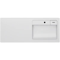 Раковина AM.PM X-Joy 120 R M85AWPR1201WG с местом под стиральную машину Белая искусственный камень (литьевой мрамор) с местом под стиральную машину, полувстраиваемая