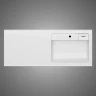 Раковина AM.PM X-Joy 120 R M85AWPR1201WG с местом под стиральную машину Белая искусственный камень (литьевой мрамор) с местом под стиральную машину, полувстраиваемая