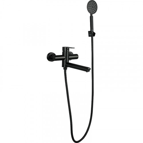 Смеситель для ванны Frap H801 F32801-6 универсальный Черный матовый нержавеющая сталь на стену