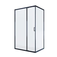 Душевой уголок Alex Baitler 120х90 AB14120B1 профиль Черный матовый стекло прозрачное